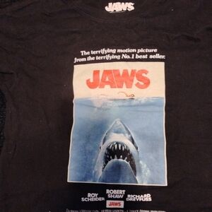 Jaws Black Graphic Tee